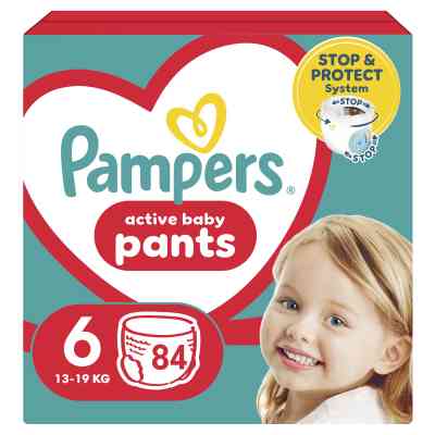 Подгузники Pampers трусики Pants Giant Размер 6 (14-19 кг) 84 шт. (8006540069530) Винница