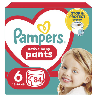 Подгузники Pampers трусики Pants Giant Размер 6 (14-19 кг) 84 шт. (8006540069530) Винница - изображение 1