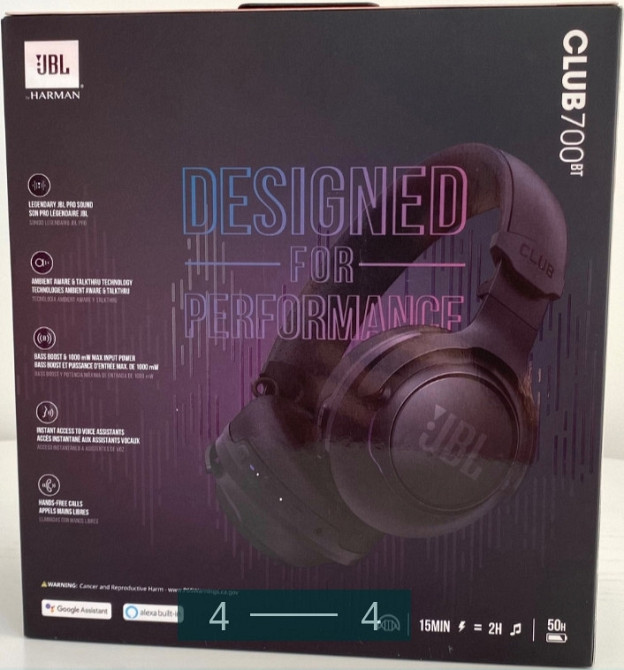 Безпроводные Наушники: JBL Club 700BT.НОВІ Харьков - изображение 4