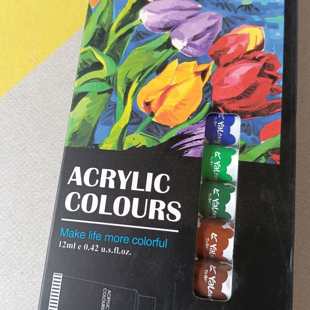 Краски акриловые 12 цветов в тюбиках. Киев - изображение 2