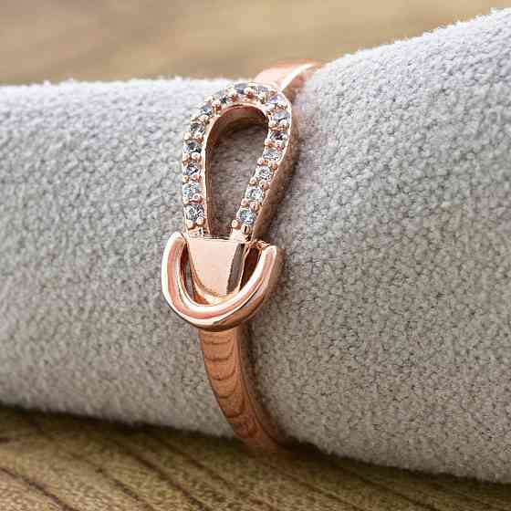 Кольцо куб. цирконий Xuping позолота РО, 18 размер (ширина 5мм, вес 2.0г) Киев