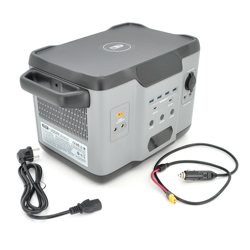 Портативна зарядна станція XO-PSA-1200Q потужністю 1200W, (1080Wh/ 300000mAh), Output: 3AC+ 2USB+ 1Type-C+ 2DC+1 *Cigarette Київ - фото 4