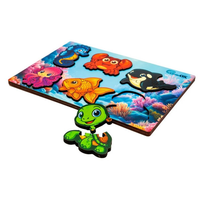 Деревянный пазл-вкладыш 