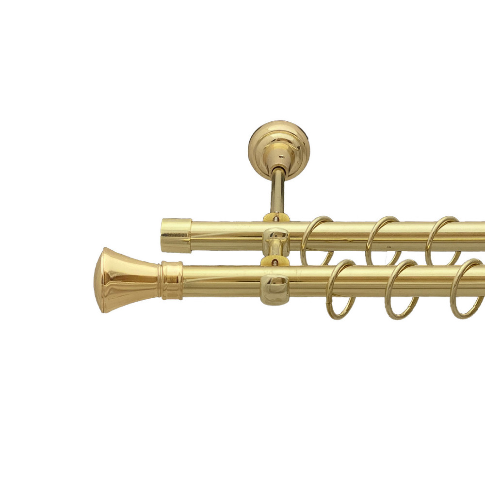 Карниз Orvit Люксор металевий дворядний відкритий Золото 19\19 мм 300 см (00-00013137) Львов - изображение 1