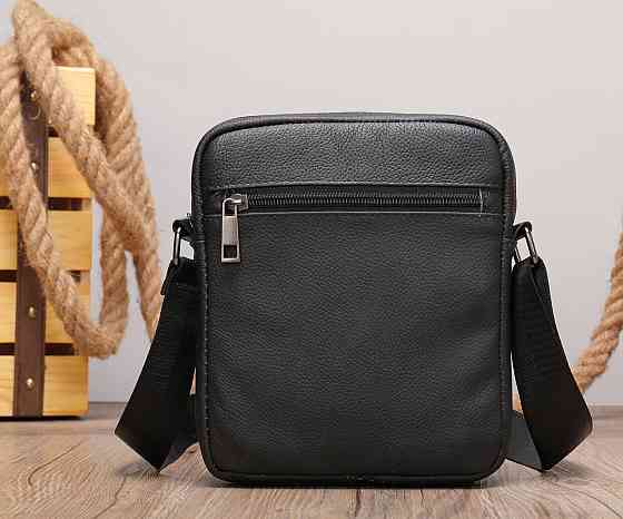 Сумка вертикальная кожаная 14994 Vintage Черная Киев