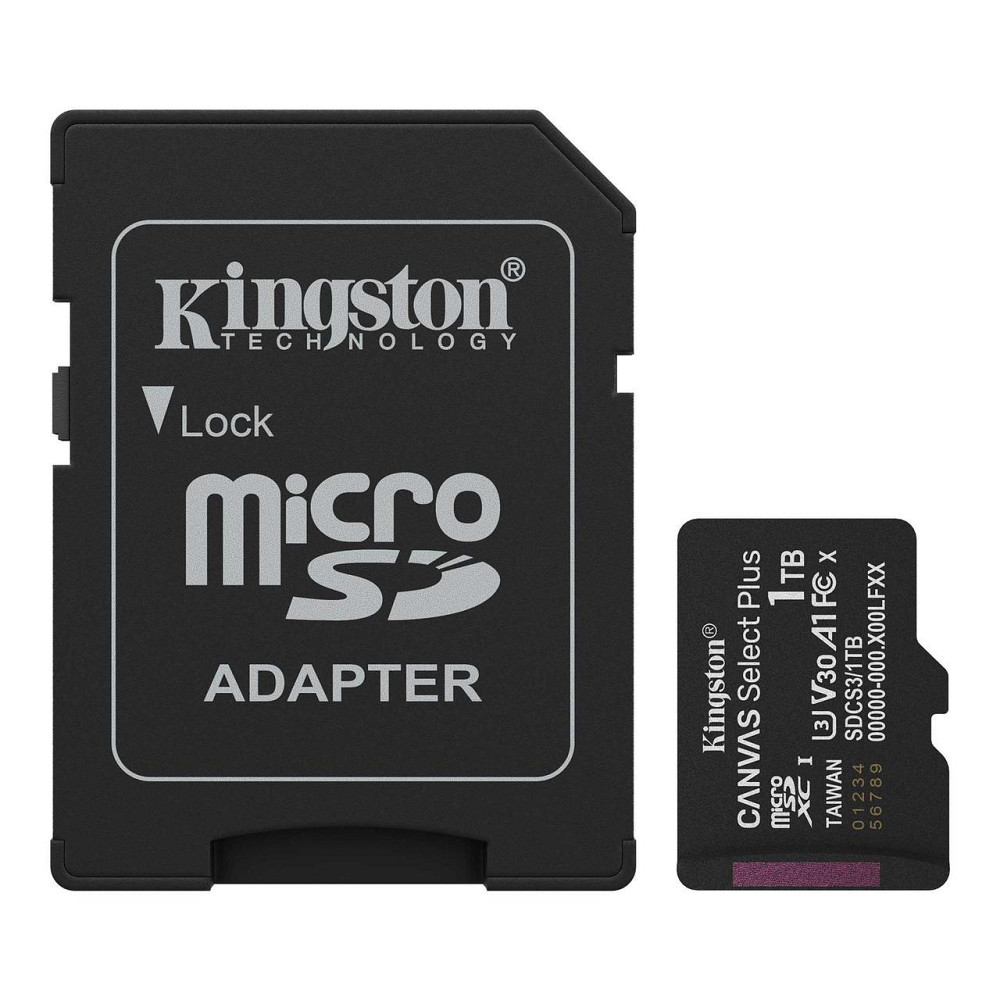 Картка пам'яті MicroSDXC 1 TB UHS-I Class 10 Kingston Canvas Select Plus R150MB/s + SD-адаптер (SDCS3/1TB) ( Canvas Select Plus ) Харків - фото 1