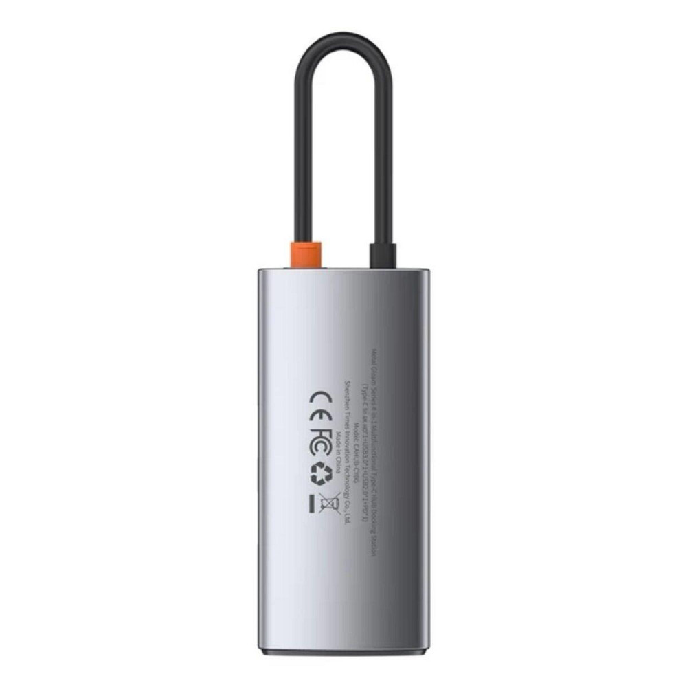 Хаб адаптер перехідник Baseus Metal Gleam Series 4в1 багатофункціональний CAHUB-CY0G Одеса - фото 4