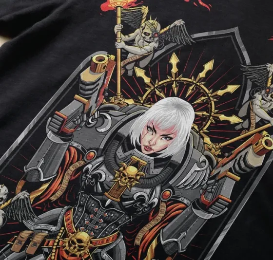 Футболка чоловіча з  принтом WarHammer 40K Adeptus Sororitas Розмір 48 Дніпро