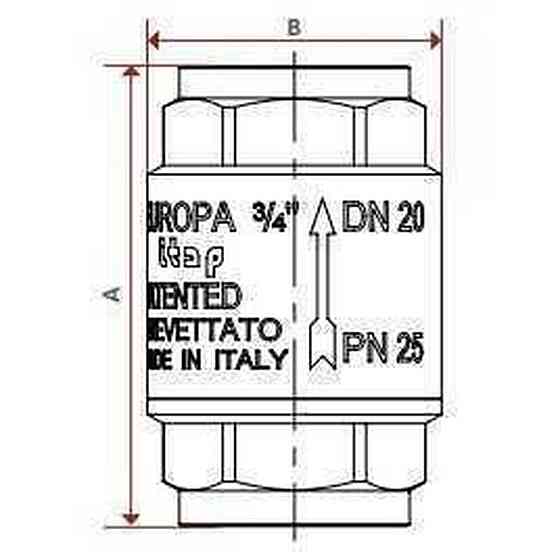 Клапан зворотнього ходу води ITAP 2″ EUROPA 100 Луцк
