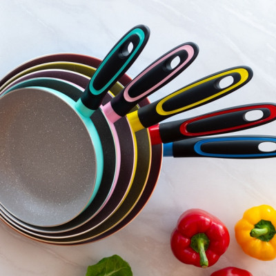 Сковорода Magio з мармуровим покриттям 20 см (MG-1175) Винница - изображение 4