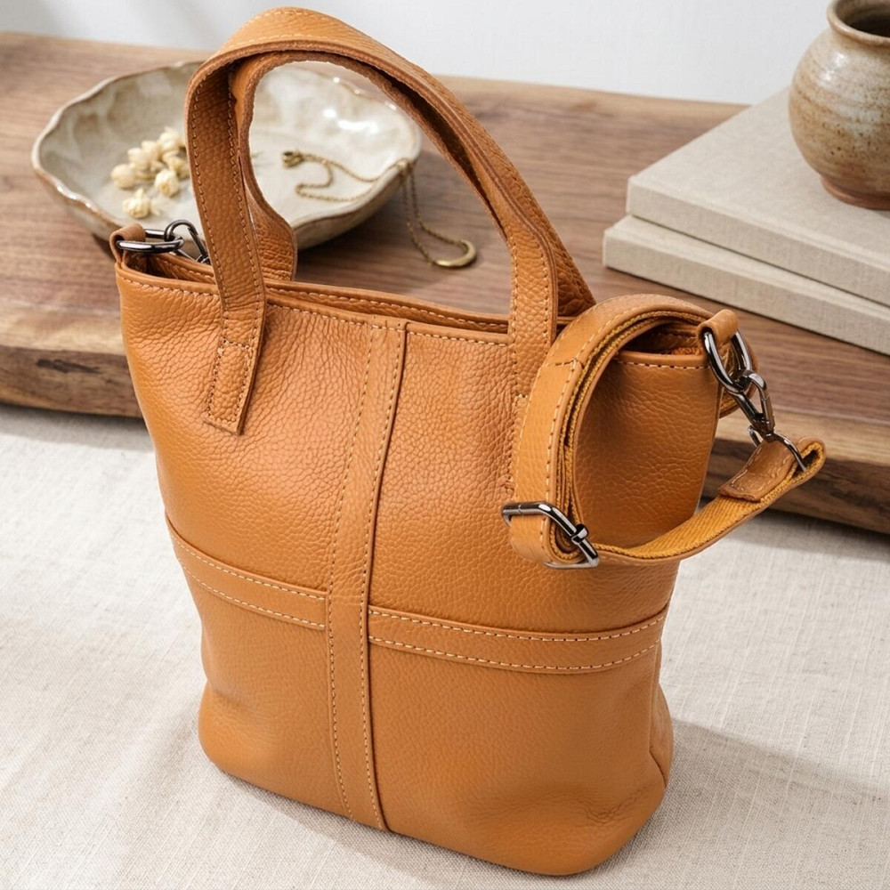 Женская сумка из натуральной кожи Vintage 22994 Рыжий Киев - изображение 11