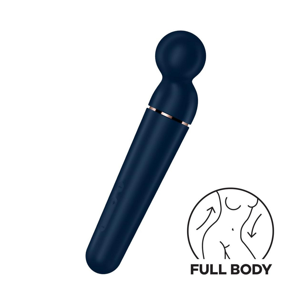 Вібромасажер Satisfyer Planet Wand-er Blue/Rosegold, дуже потужний, бездротовий Sex Aura Київ - фото 1