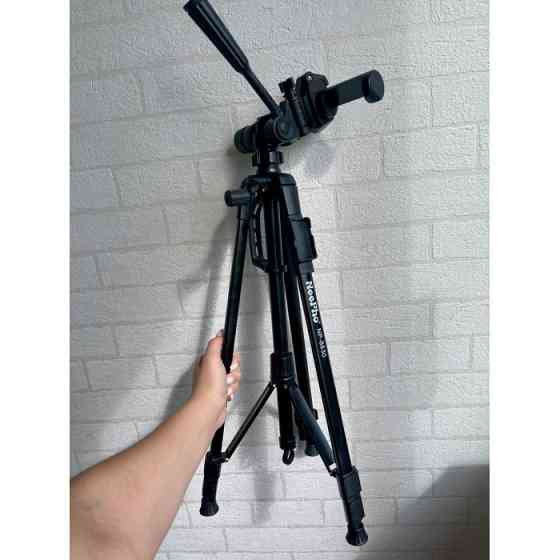 Штатив тринога NeePho NP-8830 не знімний майданчик + тримач + пульт + чохол (54-155см) Чорний Вінниця