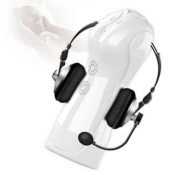 Мастурбатор Vibrating and Flashing Masturbation Cup USB 7+7 Function / Talk Mode (White) Sex Aura Киев
