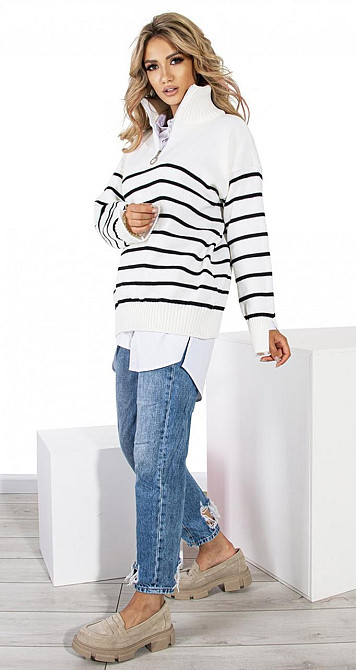 Свитер OVERSIZE на змейке (42-48) Киев - изображение 5