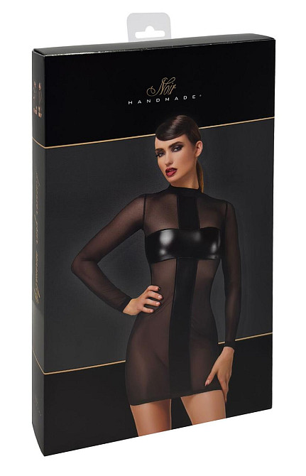 Платье Noir Handmade F369 Crossfire Mesh & Wetlook Mini dress S Sex Aura Киев - изображение 7