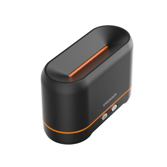 Зволожувачі повітря ESSAGER Flame Aromatherapy Humidifier Black Одеса - фото 1