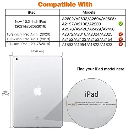 Фірмовий захисний чохол-книжка Moko для iPad 10.2 (2019/20/21) / pro10.5 (2017) / Air 10.5 Дніпро