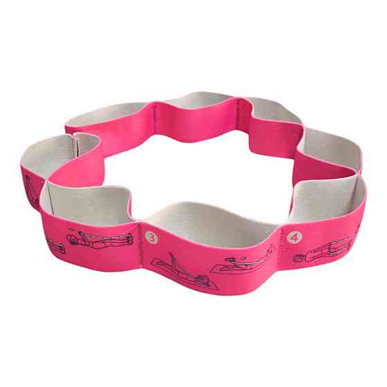 Еластичний стрічковий еспандер сегментований із 8 петлями Вишневе