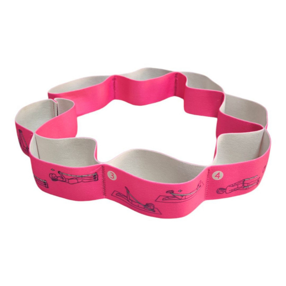 Еластичний стрічковий еспандер сегментований із 8 петлями Вишневе - фото 1