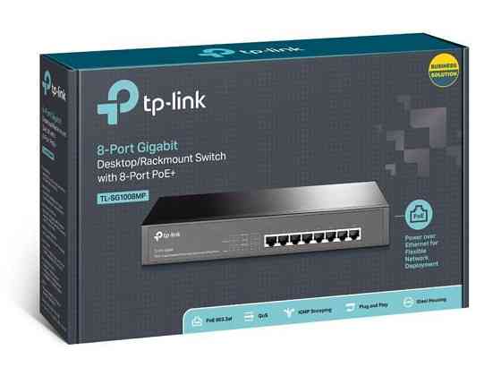 Комутатор TP-Link TL-SG1008MP (8хGE PoE+, Max PoE+ 126 W) Ні Харків