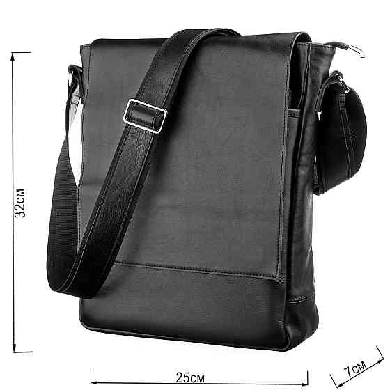 Сумка кожаная Черная (SHVIGEL) Киев