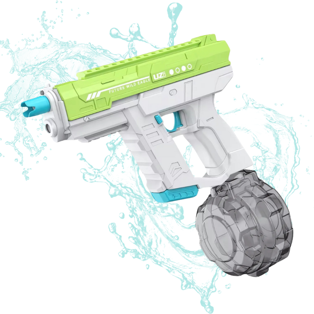 Водний пістолет, електричний бластер для дітей, водний пістолет з автоматичним наповненням водою, зелений Кам'янець-Подільський - фото 7