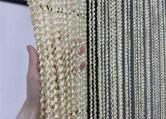 Шторы-нити спираль с люрексом Молочный 300х300см 1 шт (61-059) Киев