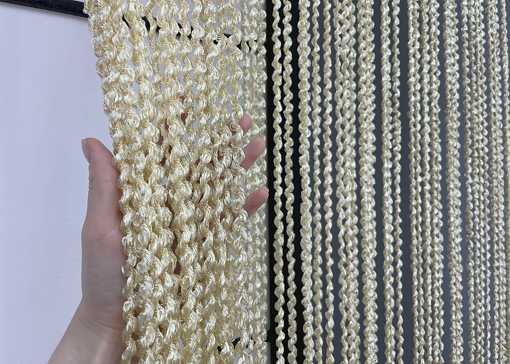 Штори-нитки спіраль з люрексом Молочний 300х300см 1 шт (61-059) Київ - фото 5