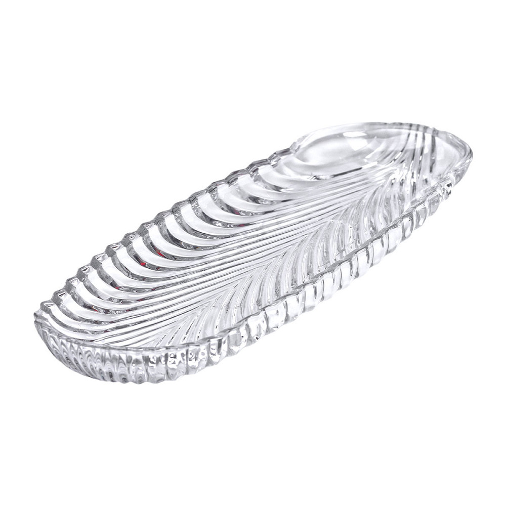 Yiwu Блюдо сервірувальне 39х13.5х2.5 см скляне для закусок канапе фруктів HP-YH-13 Коломыя - изображение 5