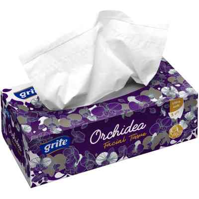 Салфетки косметические Grite Orchidea 3 слоя 100 шт. (4770023346138) Винница