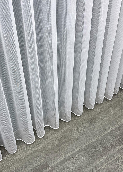 Тюль фактурний жакард колір білий 1985т Київ - фото 7