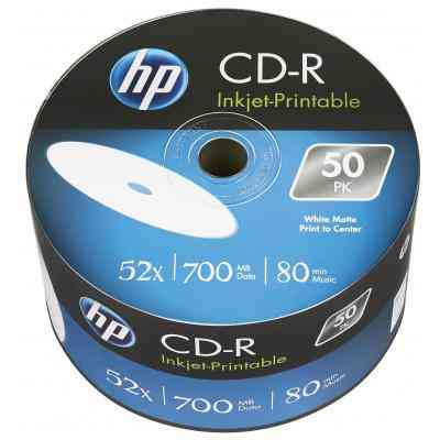 Диск CD HP CD-R 700MB 52X IJ PRINT 50шт (69301/CRE00070WIP-3) Винница