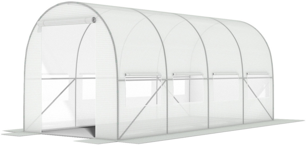 Пленка для теплицы 10 м² армированная, плотность 140 г/м2, с UV-4 фильтром, Белая (Польша) Киев - изображение 5