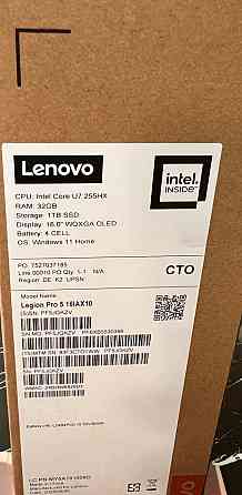 Нове Oled Legion 5pro ultra 7-255hx ddr5-32 Rtx 5070 ssd 1000 Харьков