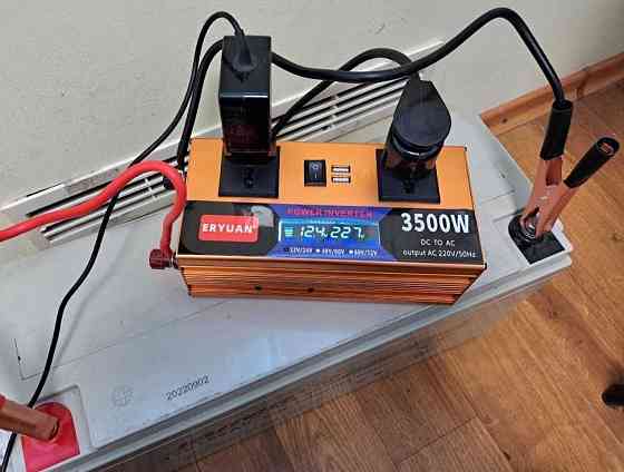 Перетворювач напруги з 12-24 V на 220 V, 3500W Інвертор із захистом. Київ