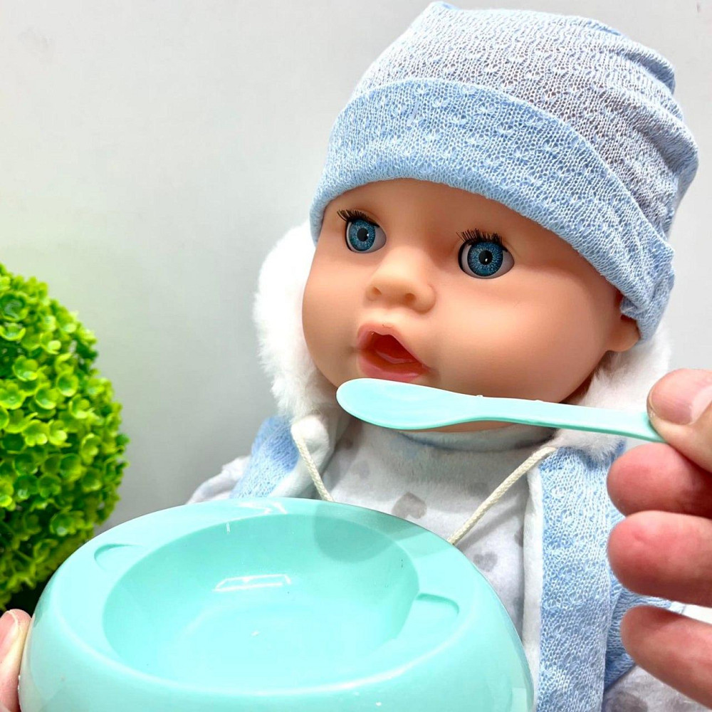 Пупс функціональний Чудо Малюк 8 функцій 9 аксесуарів у комплекті 43см Блакитний (BL242P-DM-UA) Чернигов - изображение 10