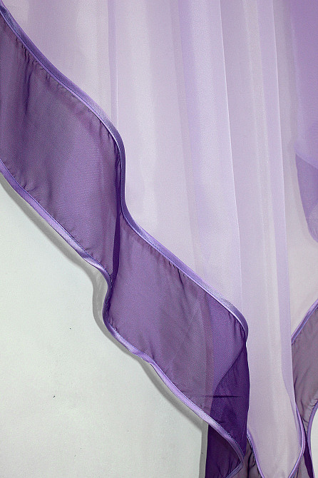 Кухонная занавеска VR-Textil № 029к фиолетовый с сиреневым 280х170 см (50-538) Киев - изображение 4