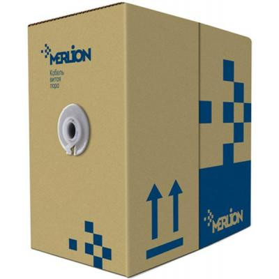 Кабель сетевой Merlion FTP 305м КВПЭ (4*2*0,51) 4Р 24AWG [СCA] (11354) Винница - изображение 1
