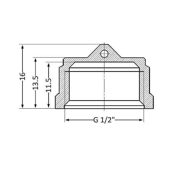 Заглушка Thermo Alliance Standart 1/2" ВР SD40215 Київ