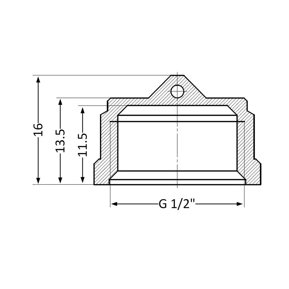 Заглушка Thermo Alliance Standart 1/2" ВР SD40215 Київ - фото 2