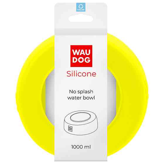 Миска-непроливайка WAUDOG Silicone 1 л жовтий Київ