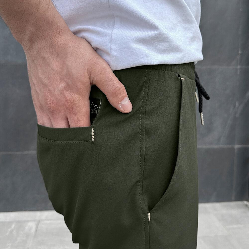 Чоловічі штани джогери з кишенями хакі Pobedov Vershyna Київ - фото 2