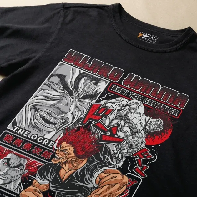 Футболка для підлітка хлопчика з принтом BAKI Yujiro Hanma Розмір 160 Anime10703 Дніпро - фото 3