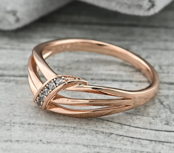 Кольцо Xuping 36510, 18 размер (ширина 8мм), белые финиты, позолота РО Киев - изображение 4