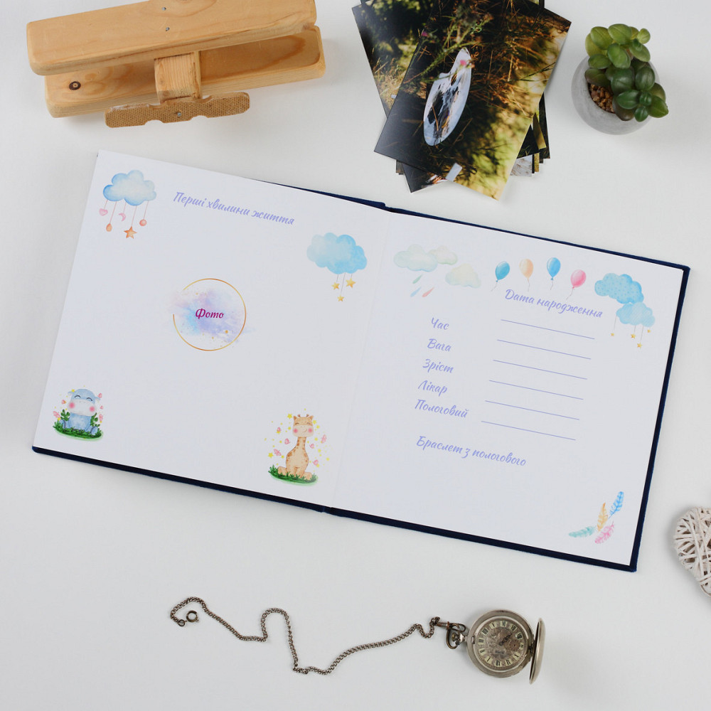 Дитяча метрика у велюровій синій обкладинці Тернополь - изображение 9