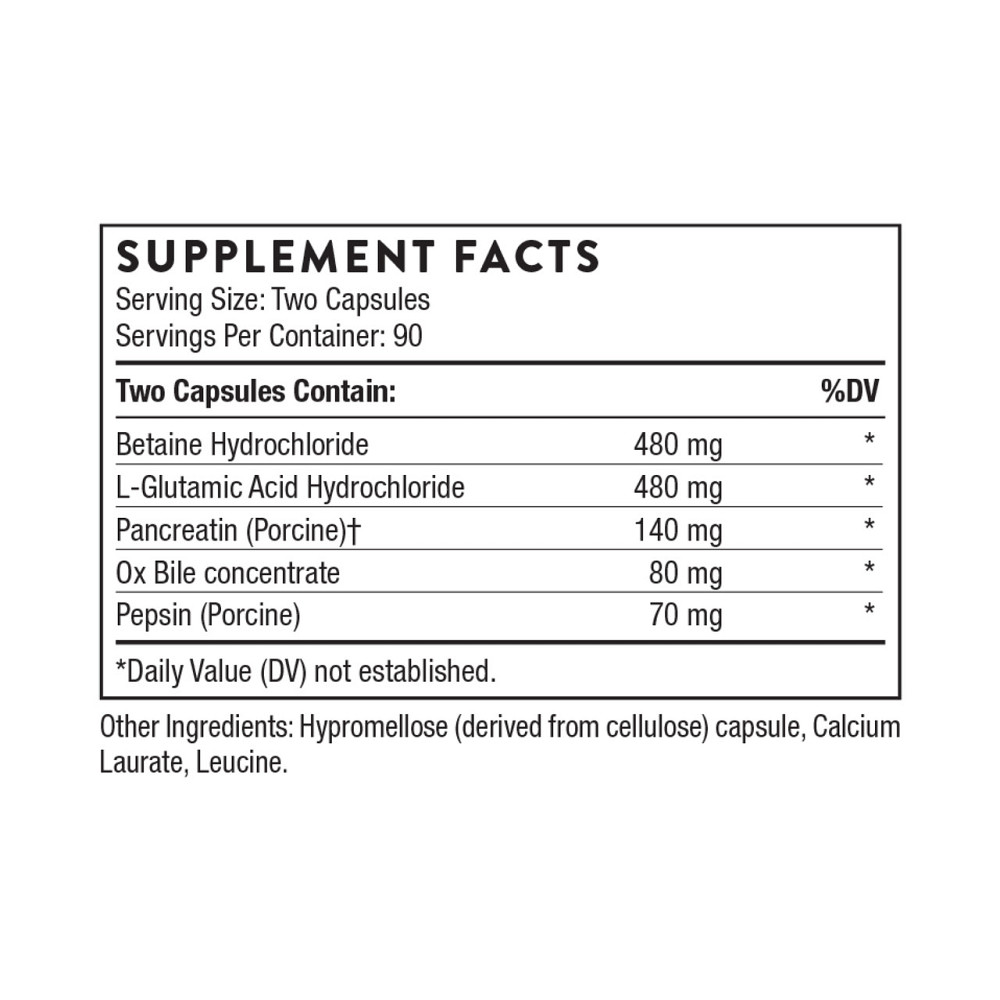 Пищеварительные ферменты Thorne  Advanced Digestive Enzymes 180 капс (До 09.26) Киев - изображение 2