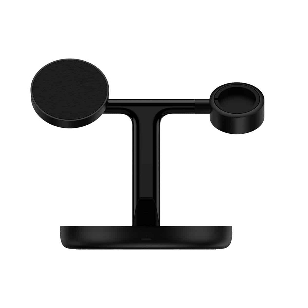 Бездротовий зарядний пристрій Baseus Swan 3 в 1 Magnetic Charging Bracket 20W, колір чорний Universal WXTE000101 Одеса - фото 1