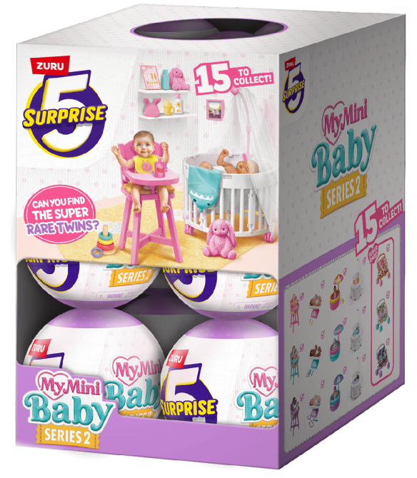 Ігровий набір Zuru 5 SURPRISE MY MINI BABY Немовля з аксесуарами в асортименті (7120477) Київ - фото 4