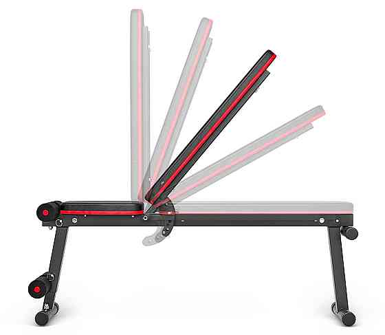 Набір Hop-Sport Premium 59кг з лавою HS-1010 Pro та штангою Київ